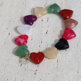 Coeurs émaillés en cordon téléphonique